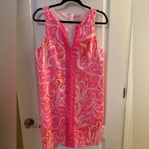 Lilly Pulitzer Dress, with embroidery, size 10 cotton